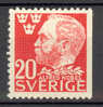 Sweden Mi. 325 Dr  Alfred Nobel, Chemist 3-sided Perf MH 1946 - Ungebraucht