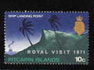 Pitcairn Islands 1971 QE Overprinted Royal Visit 1971 MLH - Pitcairninsel