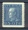 Sweden 1925 Mi. 185 I W A King Gustaf  2-sided Perf €30,- MH - Nuovi