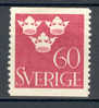 Sweden 1939 Mi. 265A Three Crowns 2-sided Perf MH - Unused Stamps