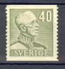 Sweden 1940 Mi. 262A King Gustaf 2-sided Perf MH - Ungebraucht