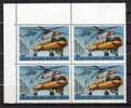 RUSSIA – URSS - RUSSIE - 1980 - ELICOTTERO - YT 4699 MI 4960 ** QUARTINA - Helicopters