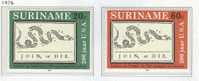 REPUBLIEK SURINAME 1975 ZBL 41-42 SLANG SNAKE SERPENT - Schlangen