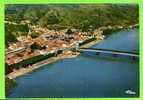 SERRIERES VUE AERIENNE PONT SUSPENDU SUR LE RHONE ET SERRIERES  CARTE EN TRES BON ETAT - Serrières