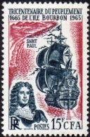 Réunion N° 365 ** Carte L'Ile Bourbon - Mer - Bateau - Unused Stamps