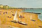 BR.20 . BRIGHTON BEACH AND PALACE PIER . - Brighton