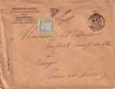 TAXE-MINISTERE DES FINANCES-PARIS DEPART 8-9-1903 - 1859-1959 Lettres & Documents