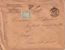 TAXE-MINISTERE DES FINANCES-PARIS DEPART 8-9-1903 - 1859-1959 Cartas & Documentos