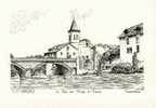 Delcampe - 09 VARILHES - Le Pont Sur L'Ariège Et L'Eglise   - Illustration Yves Ducourtioux - Varilhes