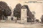 61  Remalard - L,église Et Route De Nogent   , (carte Tachée ) - Remalard