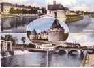 PONTIVY -  Souvenir - 5 Vues  : Quartier Clisson, Chapelle & Pont De L´Hôpital, Château De Rohan, Ecluse De St Michel  - - Pontivy