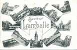 Lot 4 CPA - Lamballe (22) - Souvenir + Vue Générale + Château De  La Hunaudaye + Eglise N.-D. - Lamballe