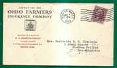 US - VF 1933 ADVERTISEMENT From OHIO FARMERS INSURANCE COMPANY To NEEDHAM HEIGHTS, MA - Enveloppes évenementielles