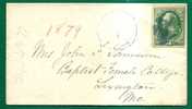 US - VF 1879 COVER To LEXINGTON, MO - Blue Mute And CDS Cancel - Briefe U. Dokumente