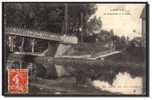 89 LAROCHE, Passerelle Et La Poste, Cycliste, Reflet, Ed Lenoble, Voyagé En 1909, Petit Pli Coin Inf.D Sinon, Bon état - Laroche Saint Cydroine