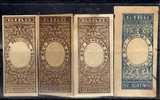 Lote 4 Sellos De GIRO, Fiscales - Revenue Stamps