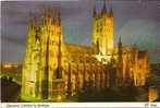 CANTERBURY CATHEDRAL BY FLOODLIGHT  . ET 6045. - Canterbury