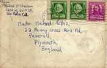 1238. Carta San Pedro (California) A Inglaterra 1949 - Covers & Documents