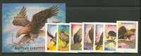 KYRGYZSTAN 1995 BIRDS OF PREY SET + MS  IMPERFORATED MNH - Kirgizië