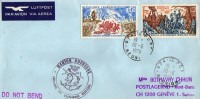 Lettre Avec Cachet Marion-Dufresne. Oblit.La Reunion 10 Juin 1976. PRIX REDUIT! - Lettres & Documents