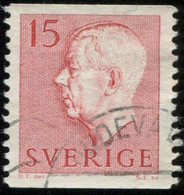 Pays : 452,04 (Suède : Gustave VI Adolphe)  Yvert Et Tellier N° :  419 (o) - Oblitérés