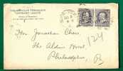 US - 1890 NEW YORK COVER To PHILADELPHIA - Pair Of Scott # 219 - Cartas & Documentos