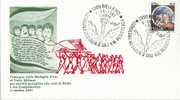 ITALIA 1981 BUSTA MEDAGLIA D´ORO AL VALOR MILITARE 04.10.1981. ANNULLO SPECIALE BIELLA - VERCELLI - Cartes-Maximum (CM)