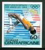 Republique Centrafricaine : J.O. Los Angeles 1984, Timbre Neuf** Non Dentelé, Athlétisme, Saut En Hauteur - Sommer 1984: Los Angeles