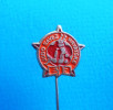 CROATIAN JUDO FEDERATION - Vintage Pin Badge ( Orange ) * Judo Sport Anstecknadel Distintivo - Judo