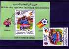 Fussball WM Spanien 1982 Mannschafts -Sieg Italien Komoren Comores 619 + Block 226 O 3€ - Zonder Classificatie