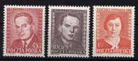 POLOGNE 1952 SERIE DU PARTI OUVRIER  REF YVERT ET TELLIER N° 631 A 633  NEUVE ET SANS CHARNIERE - Unused Stamps