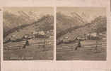 CPA PHOTO STEREO SUISSE - MURREN - LE VILLAGE - Stereoscope Cards