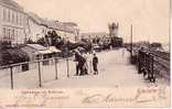 CPA.    RÜDESHEIM.       Rheinstrasse Mit Adlerturm.       1904.       (Animée) - Rüdesheim A. Rh.