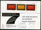 Niederlande Mi.N°  856/57 Als Block 4 Auf Sonderkarte Retour-Karte  1966, Zwischenstaatliches Komitee Für Europäische Au - Blocchi