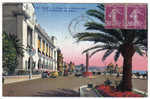 Palais De Al Méditérranée Et Promenade Des Anglais  (vieilles Voitures) - Cafés, Hoteles, Restaurantes