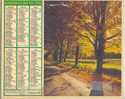 Calendrier 1982 - Almanach Des PTT - Sous Bois Millevoye - Vieilles Pierres Ameugny - - Formato Grande : 1981-90