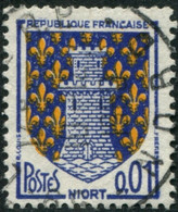 Pays : 189,07 (France : 5e République)  Yvert Et Tellier N° : 1351 A (o) - 1941-66 Coat Of Arms And Heraldry