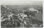 H 335 / CPSM  - LA ROCHE GUYON  (95)  VUE GENERALE ET VALLEE DE LA SEINE VERS HAUTE ISLE - La Roche Guyon