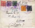 Gr-Ng050a/  GRIECHENLAND - Fiscal Stamps Provisionaly Used On Registered Cover To London 1914 - Cartas & Documentos