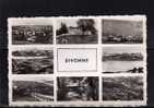 01 DIVONNE LES BAINS Multivue, 8 Vues, Ed MontBlanc, CPSM 9x14, 195? - Divonne Les Bains