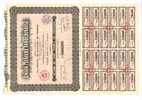 Union Minière Indochinoise - Action De 100 Francs - 26 Juin 1930 - Miniere