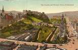 THE CASTLE AND PRINCES STREET . EDINBURGH. - Midlothian/ Edinburgh