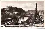 EDINBURGH.PRINCES SREET SCOTT MEMORIAL AND CASTLE. - Midlothian/ Edinburgh