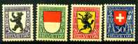 Schweiz Helvetia Mi.N°Mi.N° 209/12 * Kpl. 1924,"Pro Juventute": Wappen Von Appenzell-Innerrhoden + Solothurn + Schaffhau - Ungebraucht