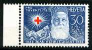 Schweiz Helvetia Mi.N° 232 ** 1928, 1. Dez. „Pro Juventute": Henri Dunant, (1828 Bis 1910), Gründer Des Roten Kreuzes - Neufs