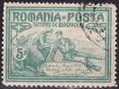 Rumania 1906 Charity III  5 B Green Perforation 11½ : 11½  : 11½ : 13½  Michel 170 D - Usati