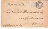 BR133/ BRASILIEN -  Brustbild Don Pedro 100 R Nach Bremen 1884 - Lettres & Documents