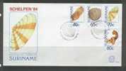 REP. SURINAME 1984 ZBL FDC E78 SCHELPEN SHELLS CONQUE - Schalentiere