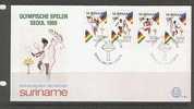 REP. SURINAME 1988 ZBL FDC E123 OLYMPISCHE SPELEN OLYMPICS OLYMPIQUE - Zomer 1988: Seoel