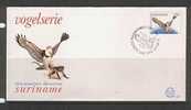 REP. SURINAME 1985 ZBL FDC E107 BIRD VOGEL OISEAU - Hoendervogels & Fazanten